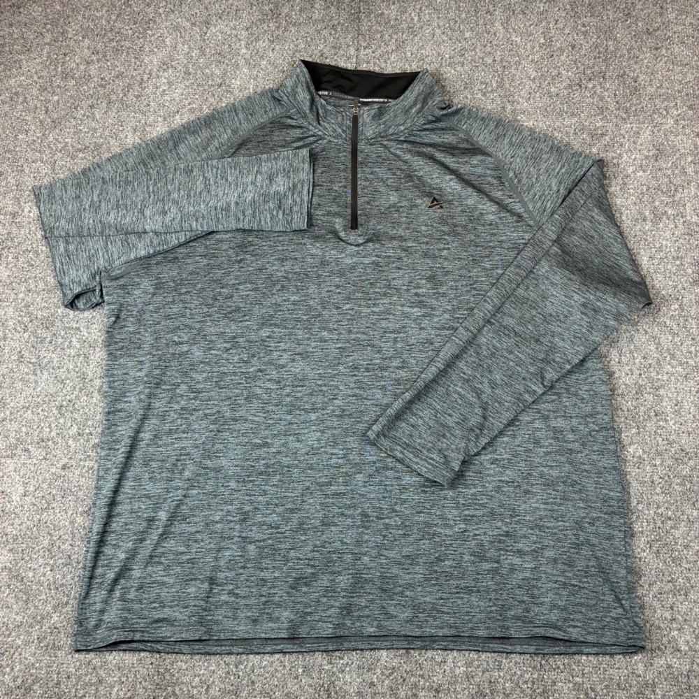 Arctic Cool HydroFreeze Mens XL Gray Heather Quarter Zip Pullover Active Shirt